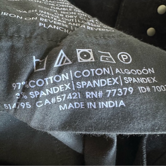 Ann Taylor High Rise 5-Pocket Velvet Pants Black Sz 2 - Picture 6 of 11